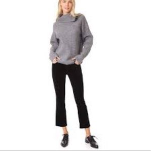 J Brand Mid Rise Black Velvet Crop Pants Jeans Size 25